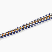 Kidult Bracciale in acciaio e nylon in blu e arancione 831197